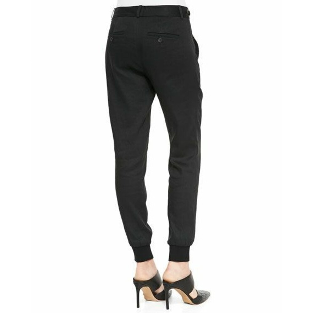 Vince linen blend black joggers size 0